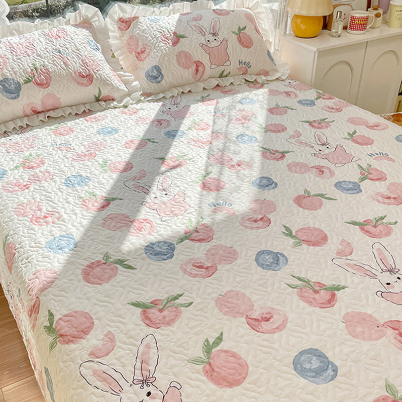 Modern Style Fitted Sheet Floral Cotton Bed Sheet Set for Bedroom