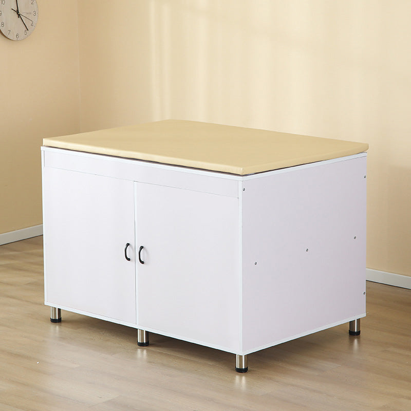 Modern Wooden Changing Table Dresser with Cabinet and Pad, 2-in-1 Changing Table