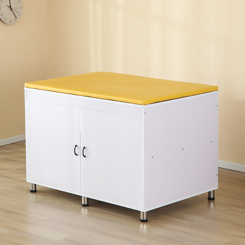 Modern Wooden Changing Table Dresser with Cabinet and Pad, 2-in-1 Changing Table