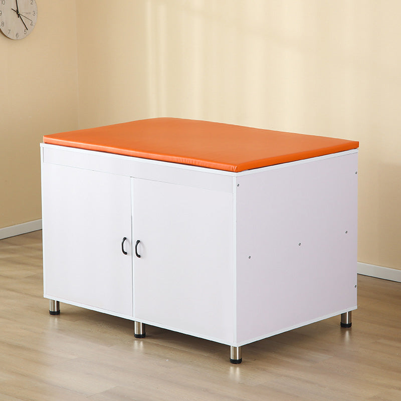 Modern Wooden Changing Table Dresser with Cabinet and Pad, 2-in-1 Changing Table