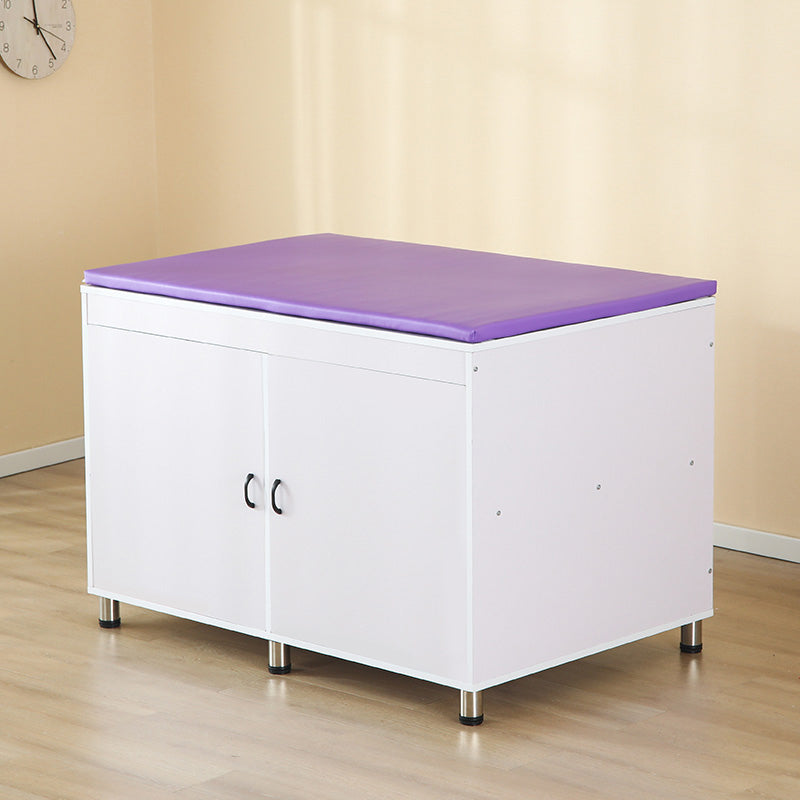 Modern Wooden Changing Table Dresser with Cabinet and Pad, 2-in-1 Changing Table