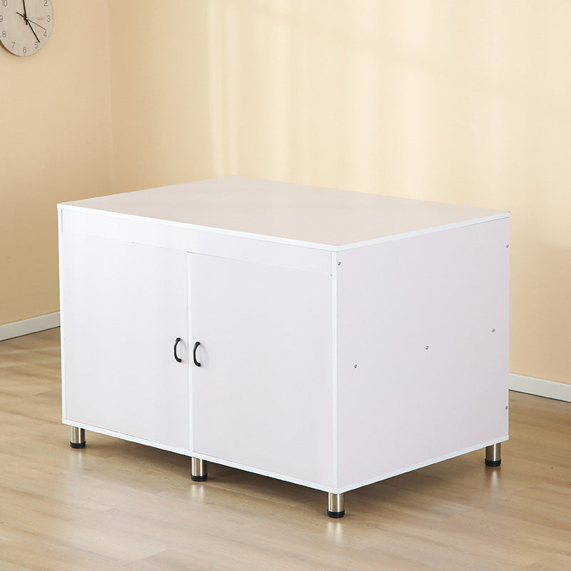 Modern Wooden Changing Table Dresser with Cabinet and Pad, 2-in-1 Changing Table