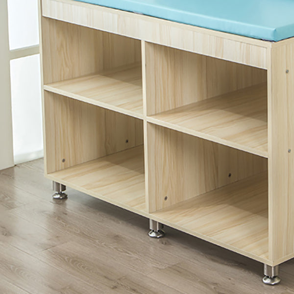 Modern Wood Changing Table Dresser with Storage and Pad, Flat Top Changing Table