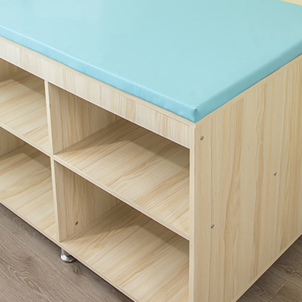 Modern Wood Changing Table Dresser with Storage and Pad, Flat Top Changing Table