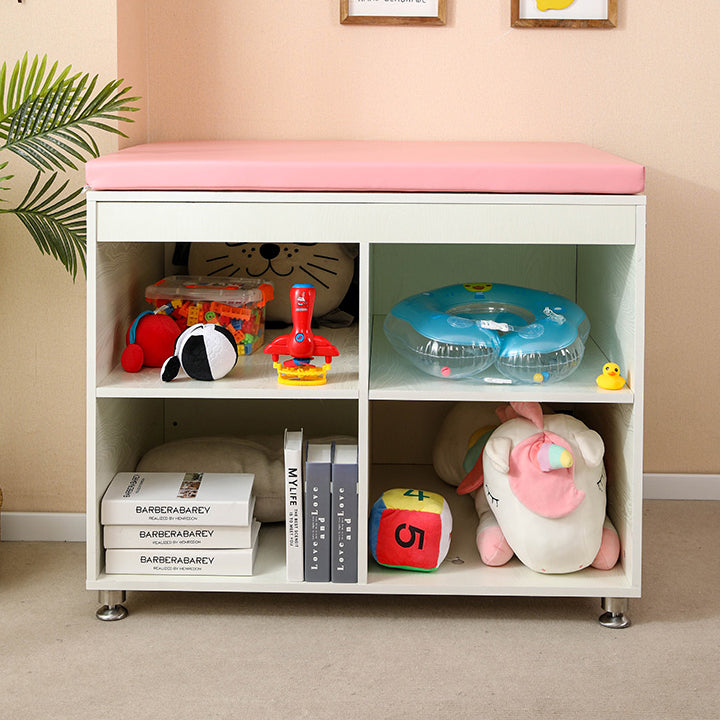 Modern Wooden Changing Table Dresser with Cabinet, 2-in-1Baby Changing Table with Storage