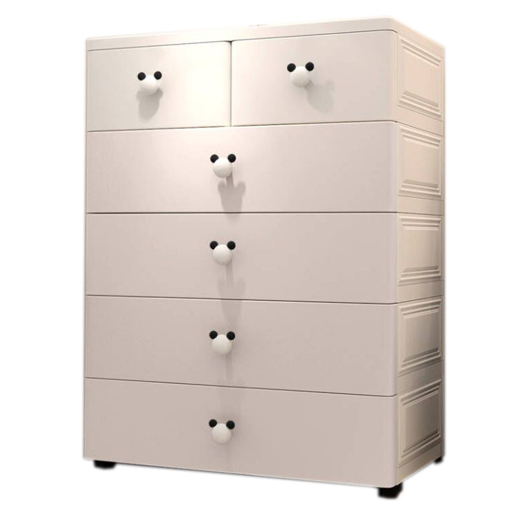 Contemporary Vertical Kids Furniture Plastic Nursery Dresser for Bedroom