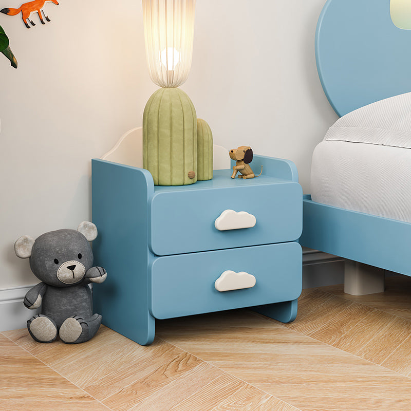 Narrow Kids Nightstand Solid Wood Kids Bedside Table with Drawer