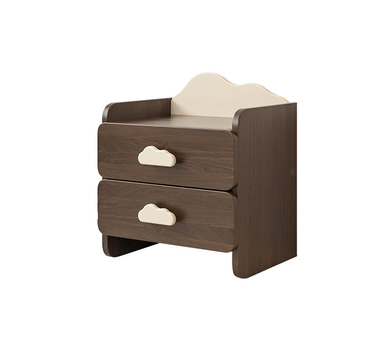 Narrow Kids Nightstand Solid Wood Kids Bedside Table with Drawer