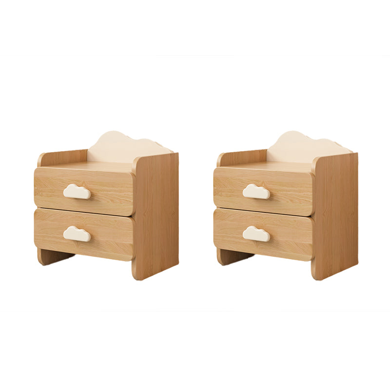 Narrow Kids Nightstand Solid Wood Kids Bedside Table with Drawer