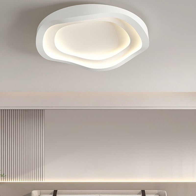 Modern LED Metal Flush Mount Linear Shape Ceiling Light with Acrylic Shade for Passage