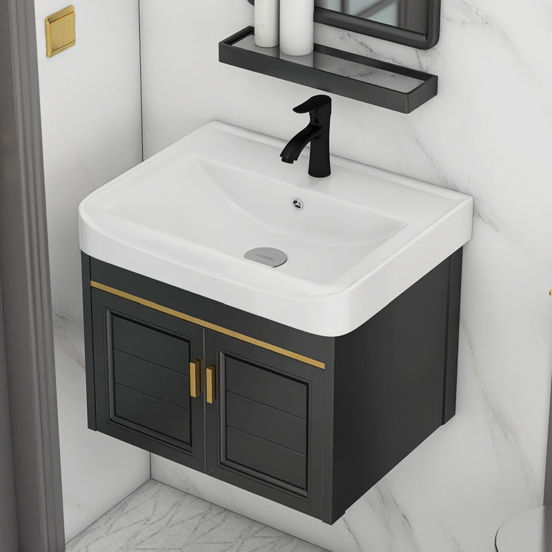 Modern Bathroom Vanity Cabinet Single Sink Space Saver Vanity