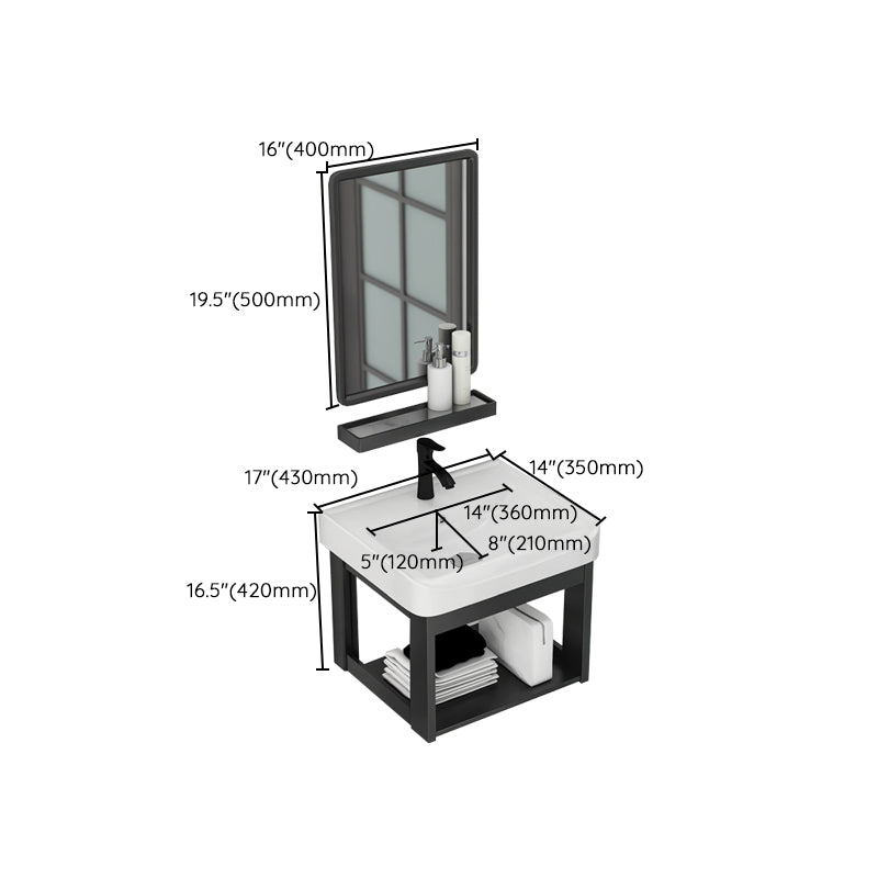 Modern Bathroom Vanity Cabinet Single Sink Space Saver Vanity