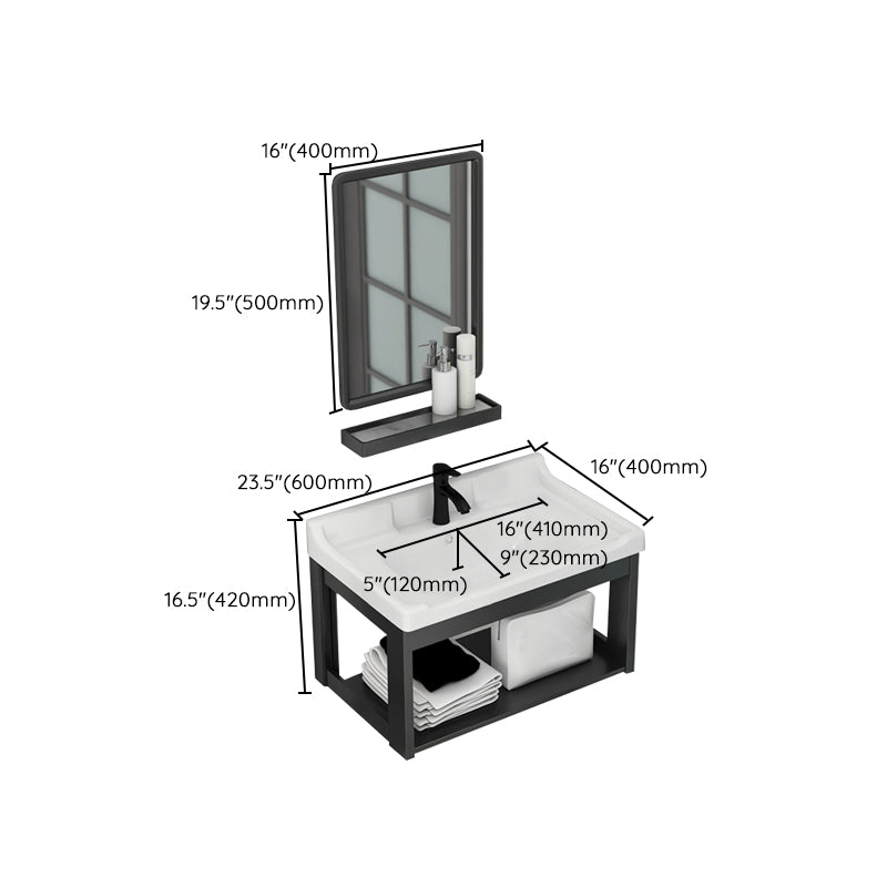 Modern Bathroom Vanity Cabinet Single Sink Space Saver Vanity