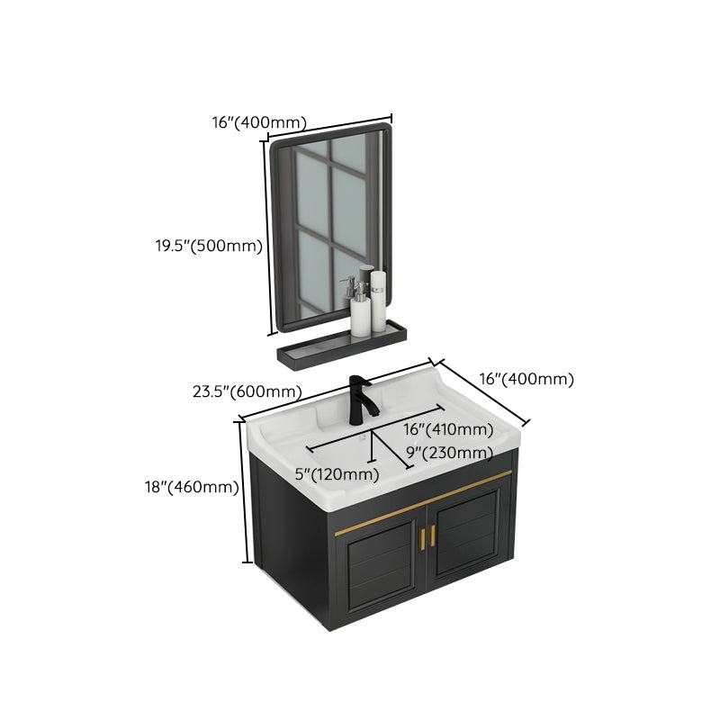 Modern Bathroom Vanity Cabinet Single Sink Space Saver Vanity