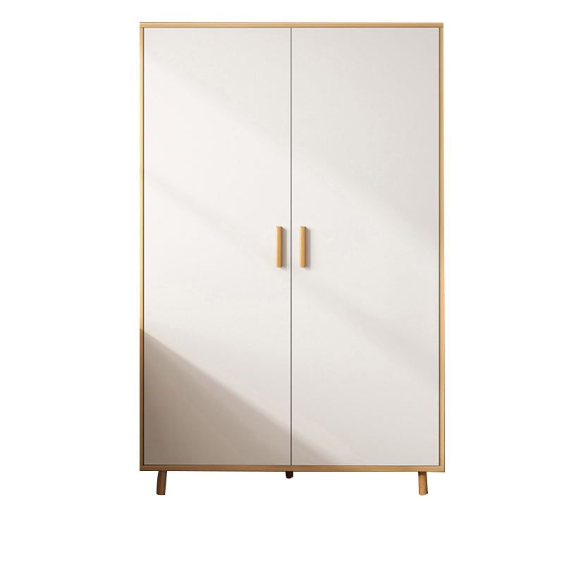 Manufactured Wood Kid's Wardrobe Modern Style Wardrobe Armoire with Garment Rod