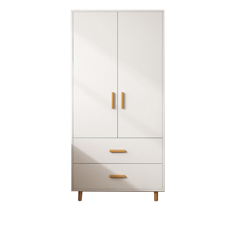 Manufactured Wood Kid's Wardrobe Modern Style Wardrobe Armoire with Garment Rod