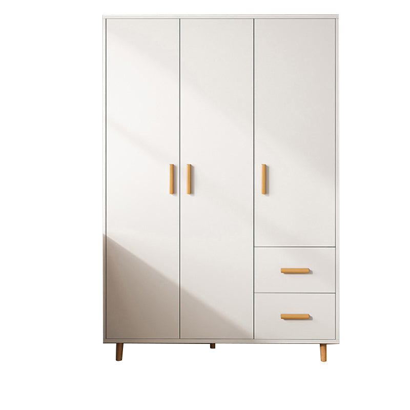 Manufactured Wood Kid's Wardrobe Modern Style Wardrobe Armoire with Garment Rod