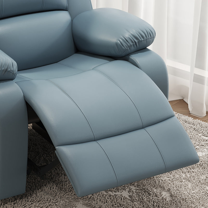 Contemporary Solid Color Standard Recliner Faux Leather Recliner Chair