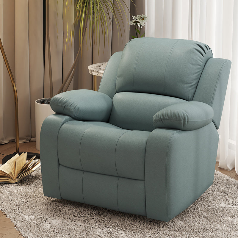 Contemporary Solid Color Standard Recliner Faux Leather Recliner Chair