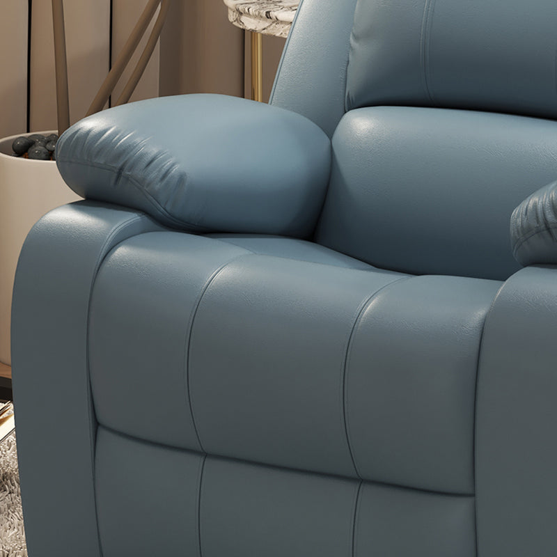 Contemporary Solid Color Standard Recliner Faux Leather Recliner Chair