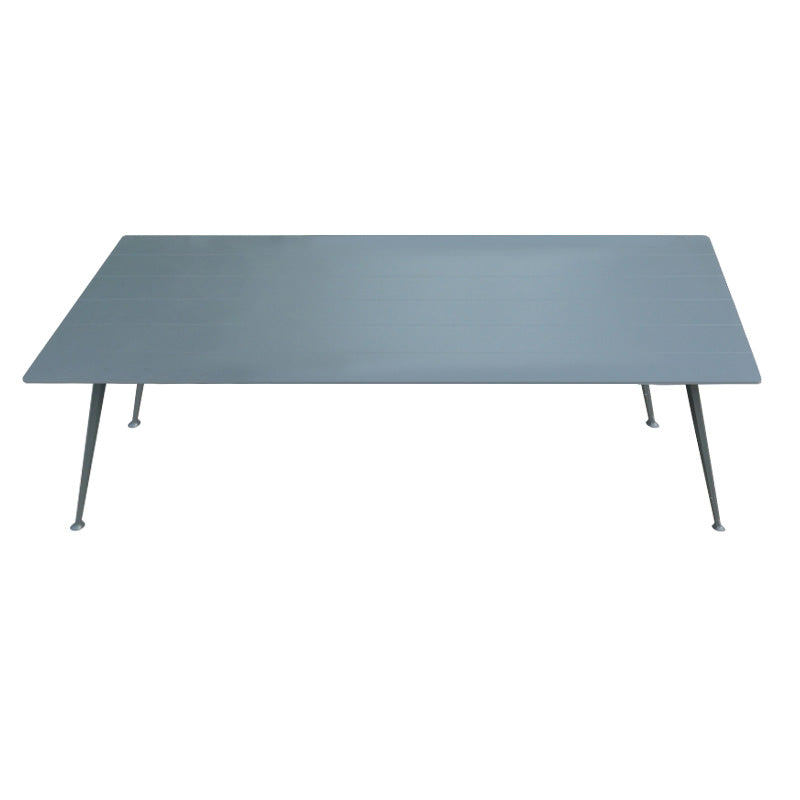 Contemporary Water Resistant Patio Table Metal Dining Table with UV Resistant