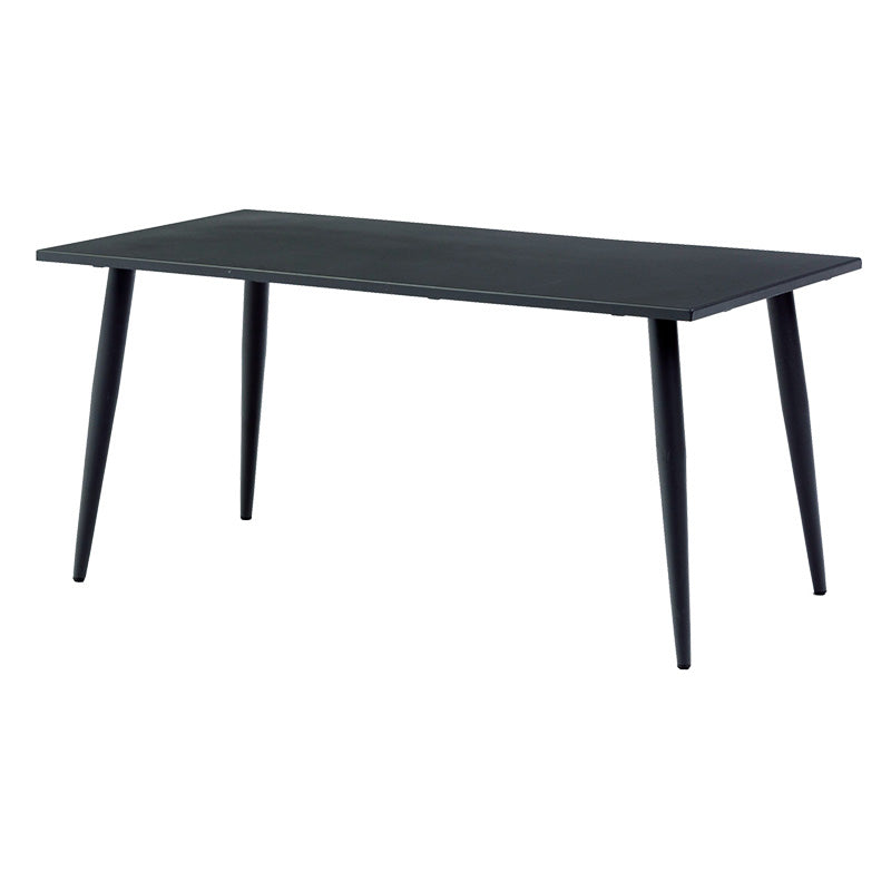 Contemporary Water Resistant Patio Table Metal Dining Table with UV Resistant