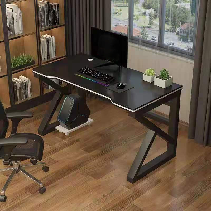 Modern Wooden Office Desk Free Form Task Desk with Sled Base for Home