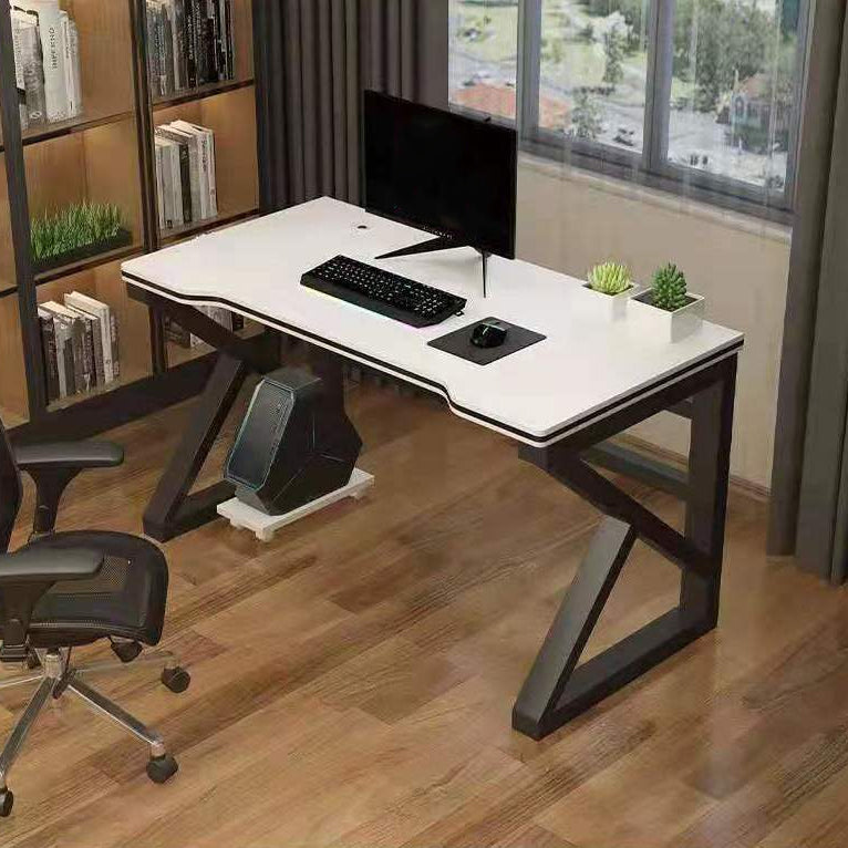 Modern Wooden Office Desk Free Form Task Desk with Sled Base for Home