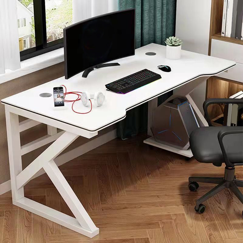 Modern Wooden Office Desk Free Form Task Desk with Sled Base for Home