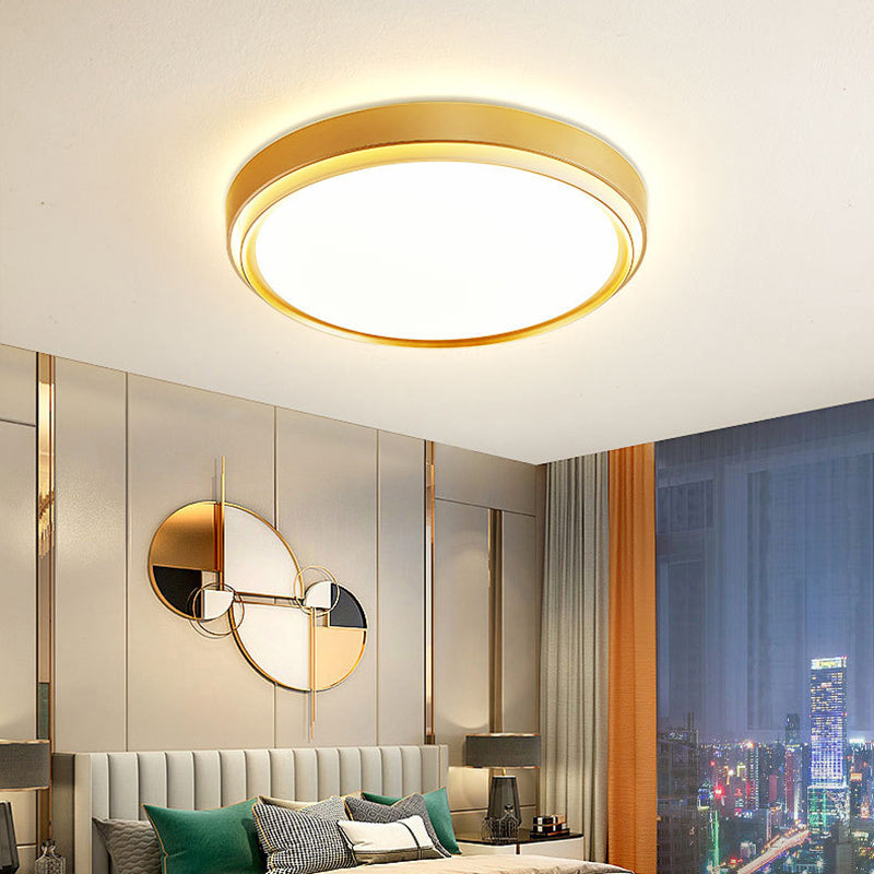 Metal Circular Pendant Lighting Fixture Simple Ceiling Lighting Pendant