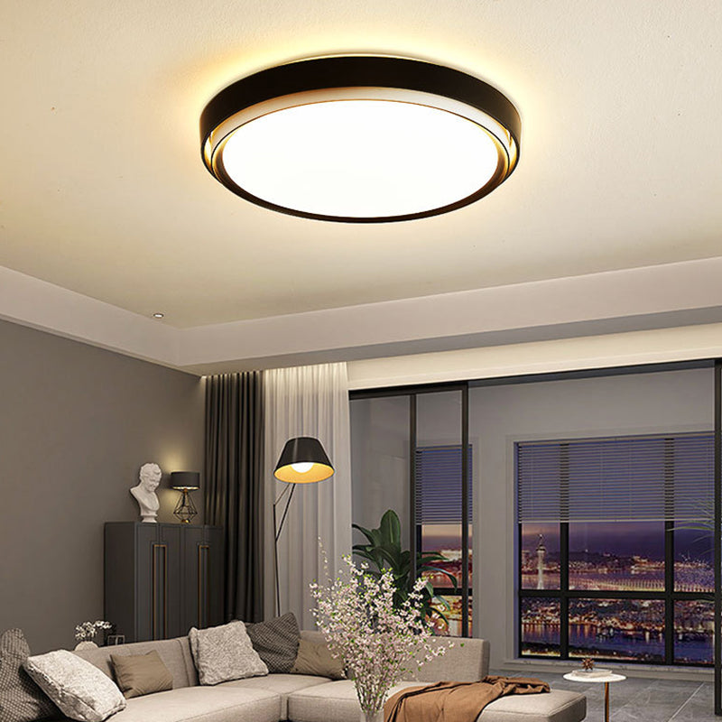 Metal Circular Pendant Lighting Fixture Simple Ceiling Lighting Pendant