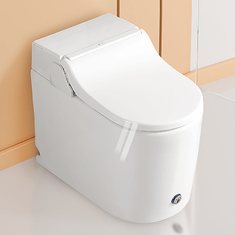 Elongated All-In-One Bidet Floor Mount Bidet without Water Pressure Control