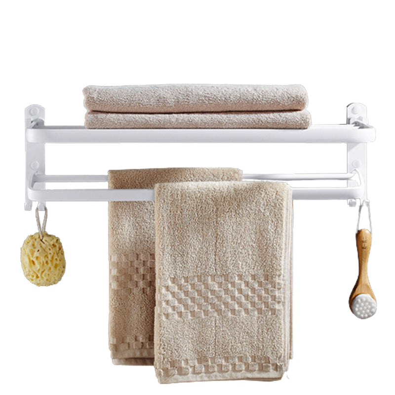 White Bathroom Accessories Hardware Set Modern Bathroom Accessory Kit, Towel Bar