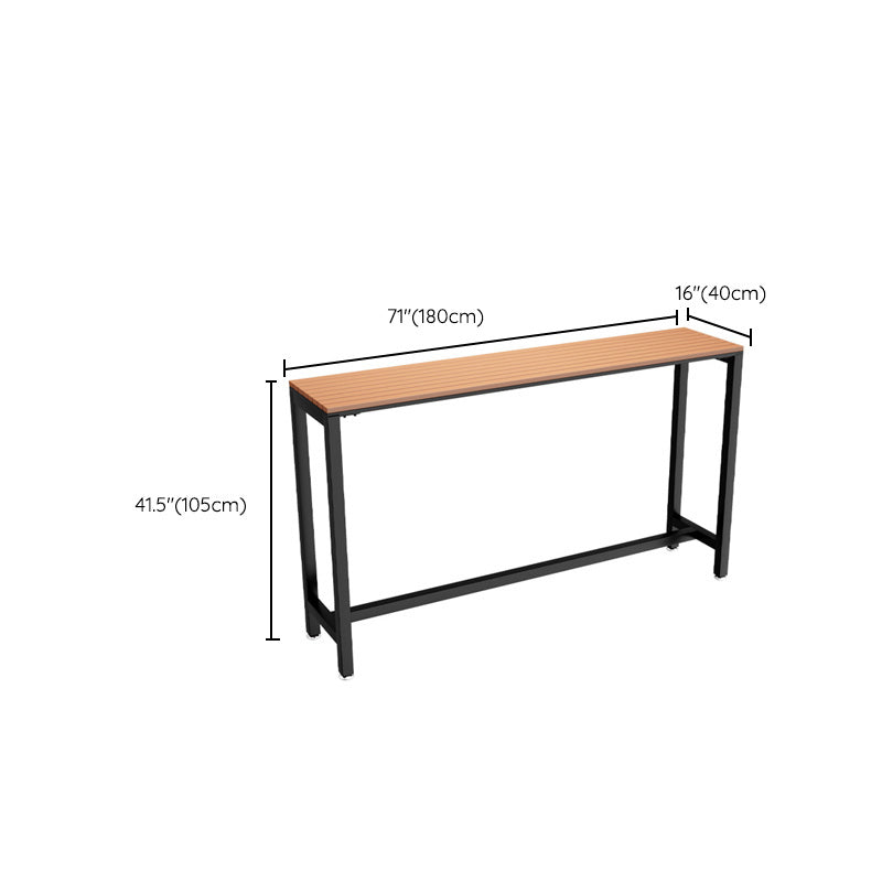 Manufactured Wood Bar Table Contemporary Patio Table with Water Resistant