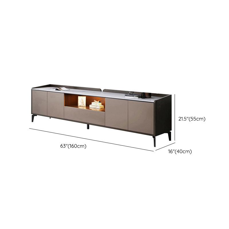 Modern TV Console Stone Media Console TV Media Console with Drawer