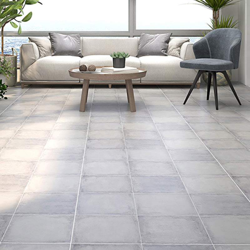 Square Floor Tile Straight Edge Slip Resistant Matte Tile for Balcony