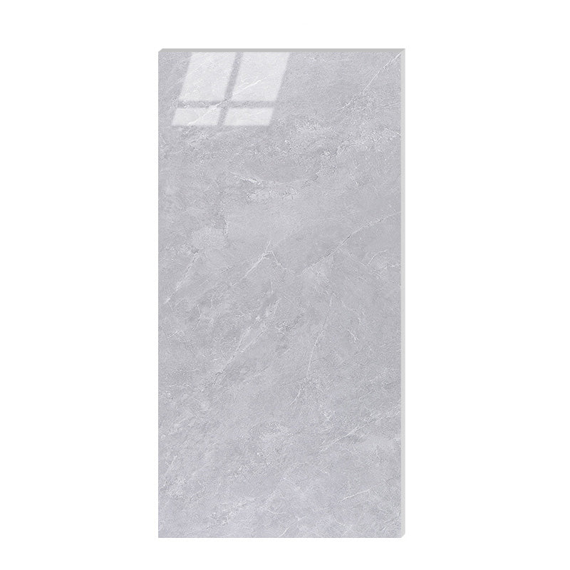 Marbling Floor Tile Slip Resistant Polished Rectangle Singular Tile