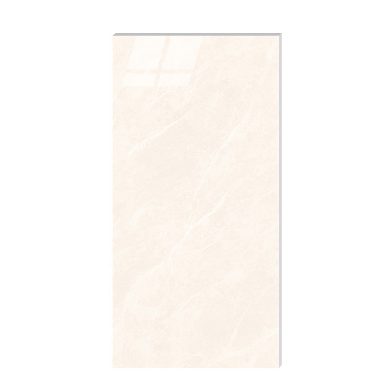 Marbling Floor Tile Slip Resistant Polished Rectangle Singular Tile