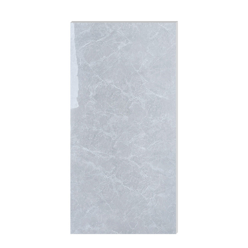 Marbling Floor Tile Slip Resistant Polished Rectangle Singular Tile