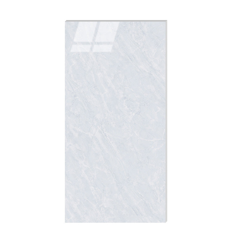 Marbling Floor Tile Slip Resistant Polished Rectangle Singular Tile