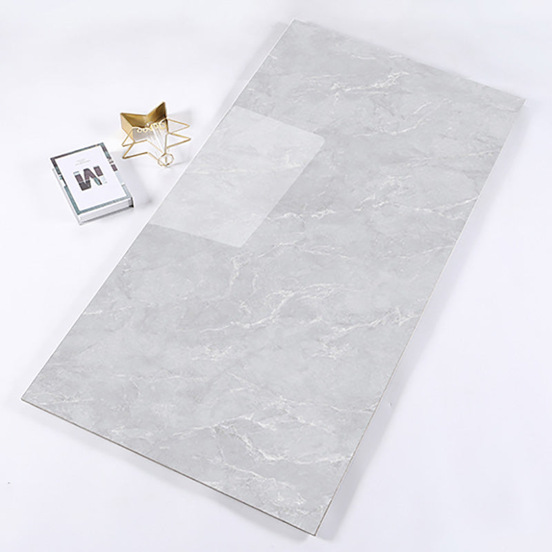 Marbling Floor Tile Slip Resistant Polished Rectangle Singular Tile