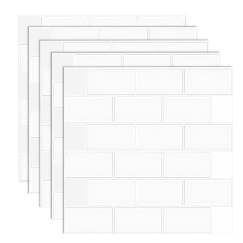 Stain Resistant Peel & Stick Tile Square Mosaic Tile for Kitchen and Bathroom Backsplash