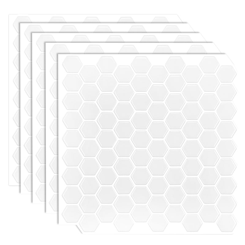 Stain Resistant Peel & Stick Tile Square Mosaic Tile for Kitchen and Bathroom Backsplash