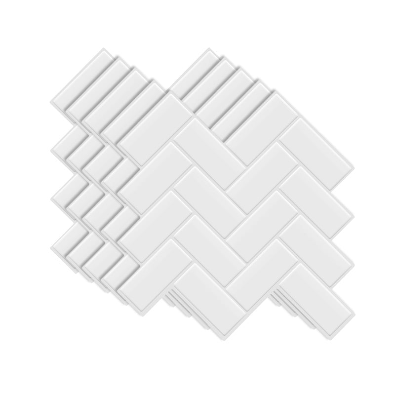 Stain Resistant Peel & Stick Tile Square Mosaic Tile for Kitchen and Bathroom Backsplash