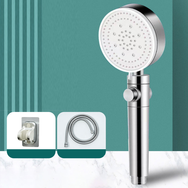 Modern Shower Head Handheld Round Plastic Self-cleaning Shower Head