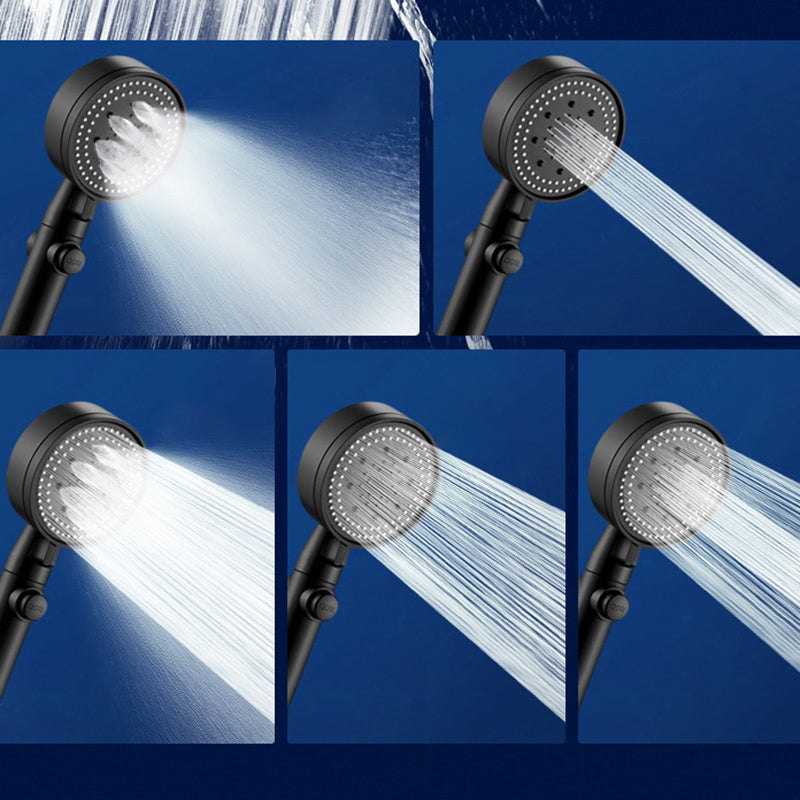 Modern Shower Head Handheld Round Plastic Self-cleaning Shower Head