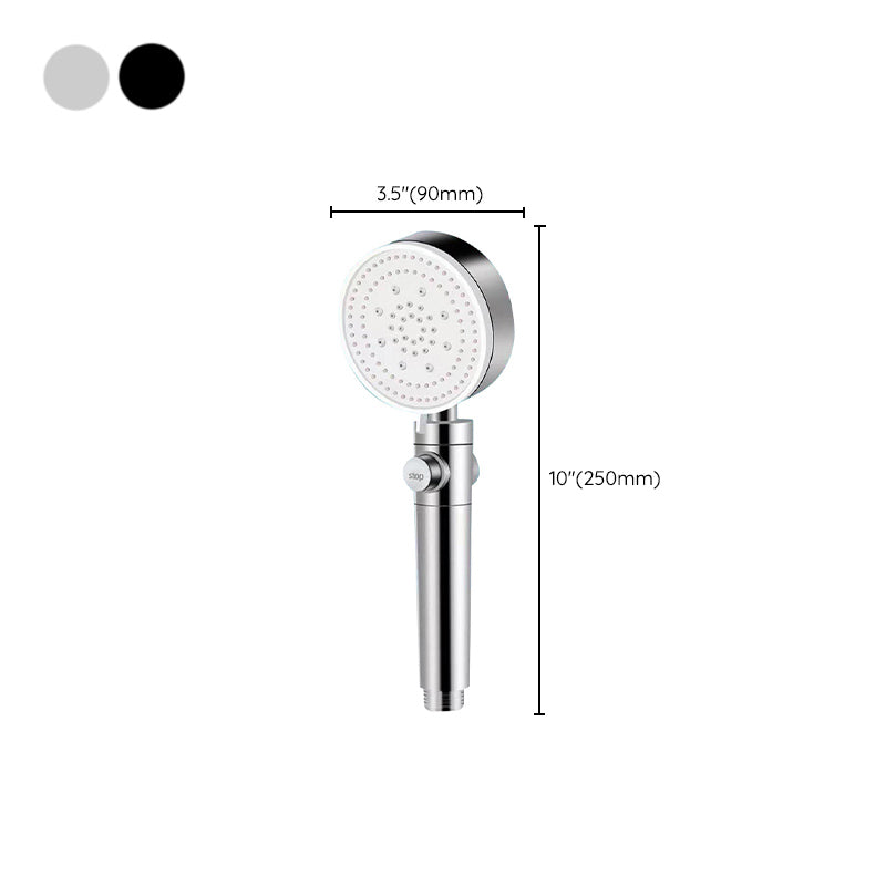 Modern Shower Head Handheld Round Plastic Self-cleaning Shower Head