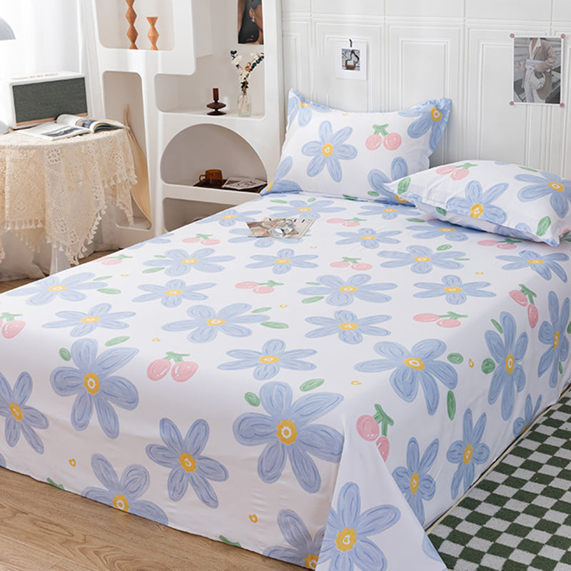 Modern Style Bed Sheet Printed Pattern Polyester Ultra-Soft Breathable Bed Sheet