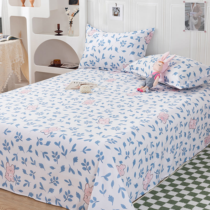 Modern Style Bed Sheet Printed Pattern Polyester Ultra-Soft Breathable Bed Sheet