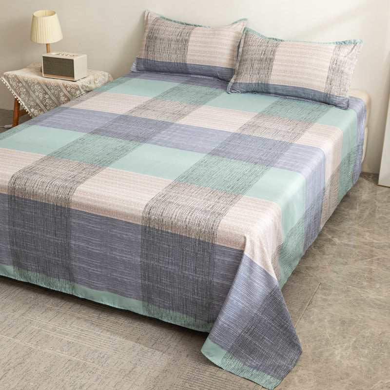 Modern Style Bed Sheet Printed Pattern Polyester Ultra-Soft Breathable Bed Sheet